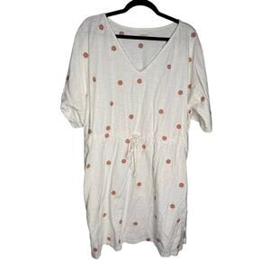 Roolee Daisy Print Swim Cover linen blend